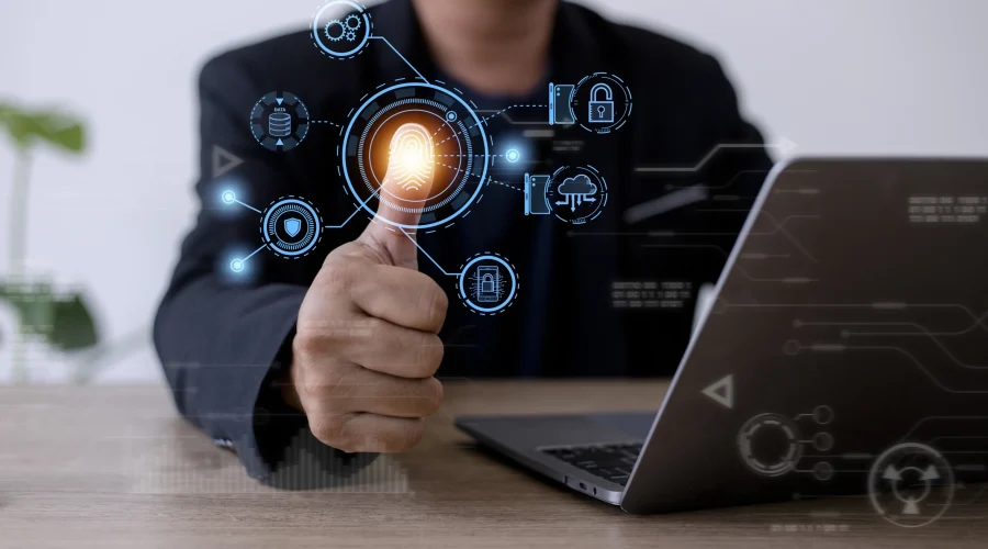 technology-fingerprint-scan-provides-security-digital-transformation-change-managementnew-technology